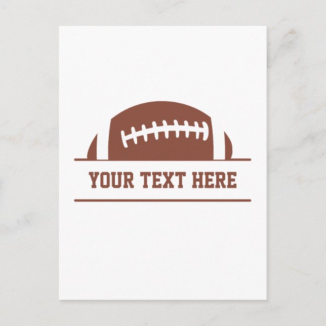 Carte Postale Football sur mesure (Devant)