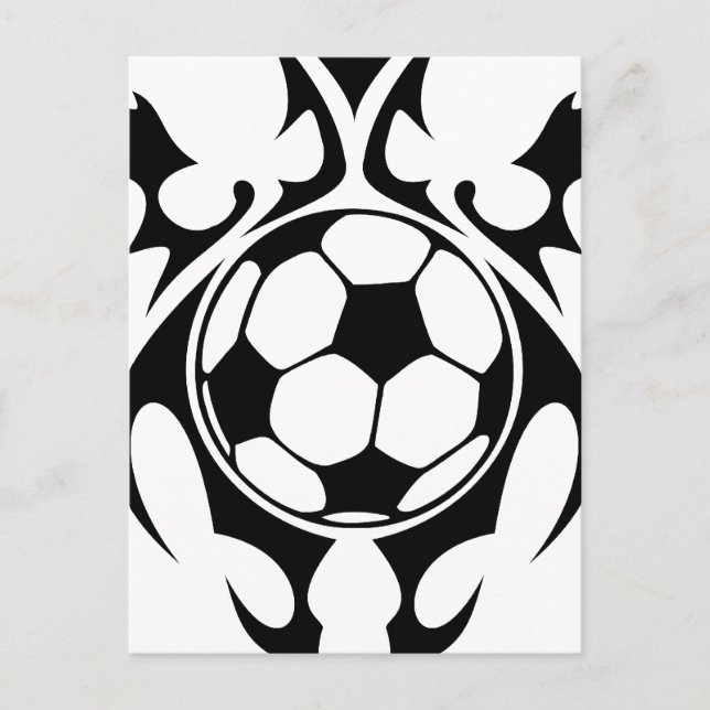 Carte Postale football. tribal. (Devant)