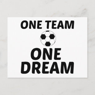 CARTE POSTALE FOOTBALL UN ÉQUIPE UN RÊVE