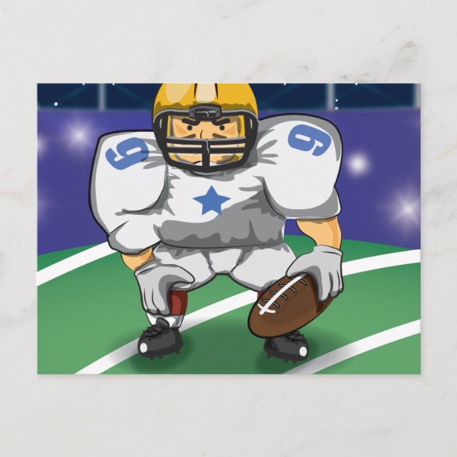 Carte Postale footballeur américain (Devant)