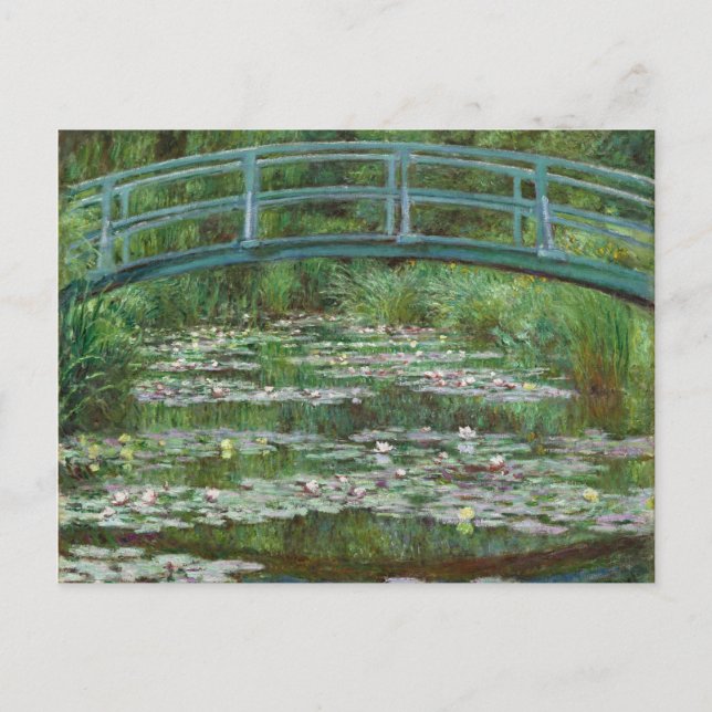 Carte Postale Footbridge Claude Monet Art français (Devant)