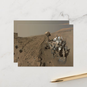 Carte Postale Forage Mars Curiosity Red Martian Paysage