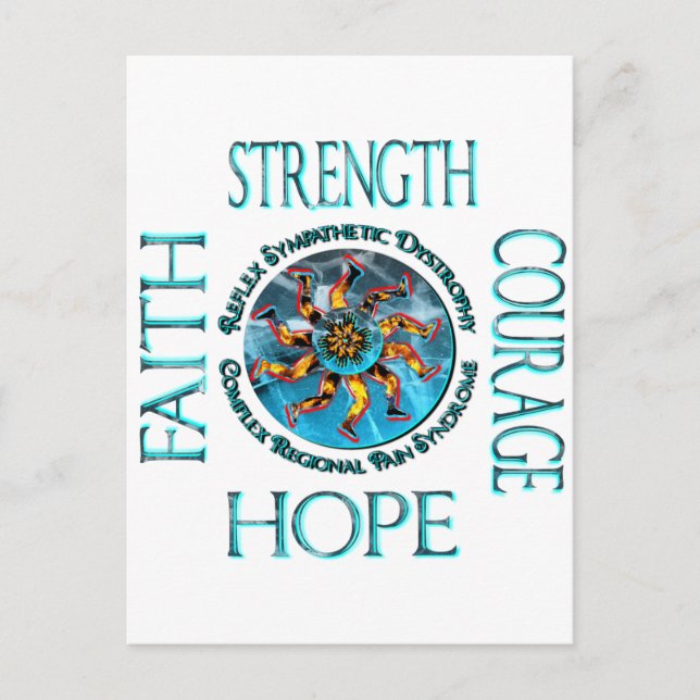 Carte Postale Force de foi Courage Espoir CRPS RSD (Devant)
