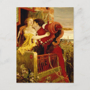 Carte Postale Ford Madox Brown : Roméo et Juliet