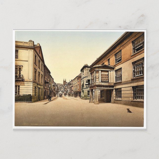 Carte Postale Fore Street, Totnes, Angleterre classique Photochr (Devant)