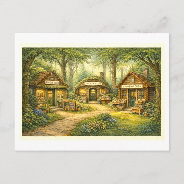 Carte Postale Forest Bookstores (Devant)