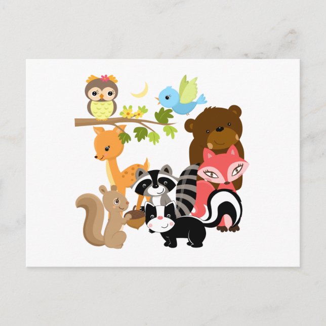 Carte Postale Forest Friends (Devant)
