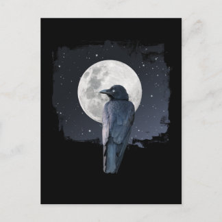 Carte Postale Forest Raven Cold Moon