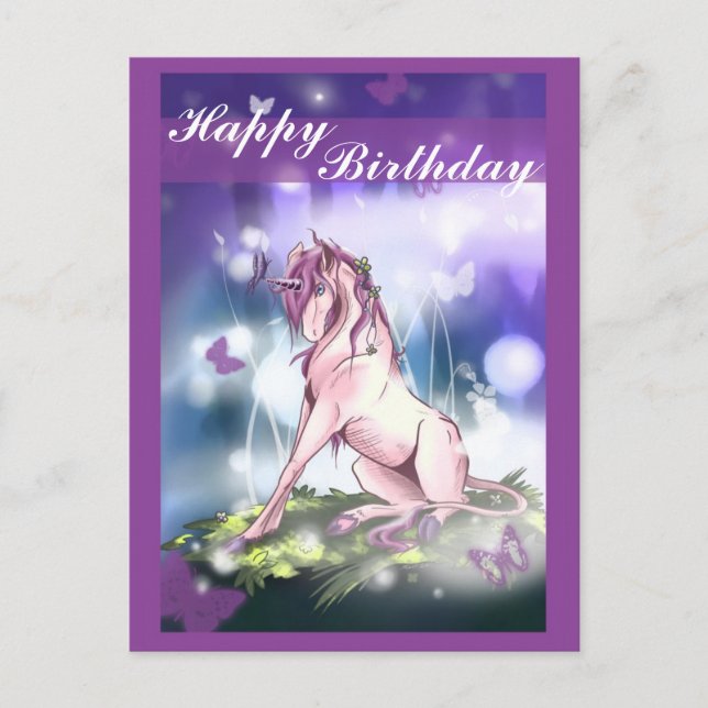 Carte Postale Forest Unicorn (Devant)
