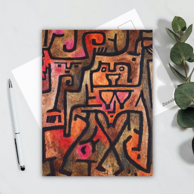 Carte Postale Forest Witch, Paul Klee Art Abstrait (Créateur téléchargé)