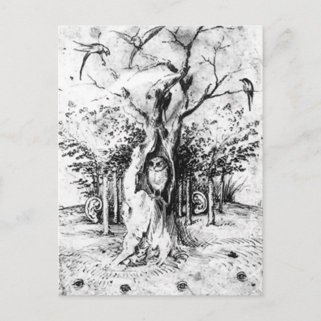 Carte Postale Forêt auditive et champ de vision par Hieronymus B (Devant)