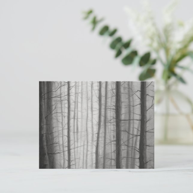 Carte Postale Forêt brûlée (Debout devant)