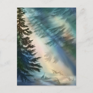 Carte Postale Forêt d'Alaska