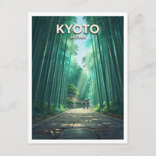Carte Postale Forêt de bambou d'Arashiyama Kyoto Japon