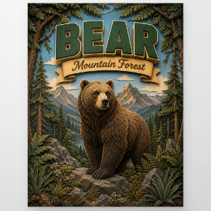 Carte Postale Forêt de Bear Mountain POPCUT