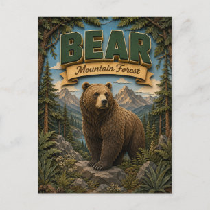 Carte Postale Forêt de Bear Mountain POPCUT
