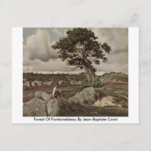 Carte Postale Forêt De Fontainebleau Par Jean-Baptiste Corot