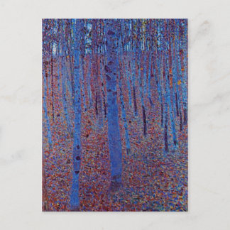 Carte Postale Forêt de hêtre par Gustav Klimt