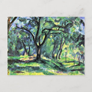 Carte Postale Forêt De Paul Cézanne (Meilleure Qualité)