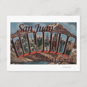 Carte Postale Forêt de San Juan Nat'l, Colorado