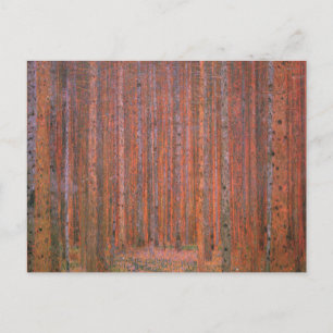 Carte Postale Forêt de sapins de Gustav Klimt Tannenwald Arbres