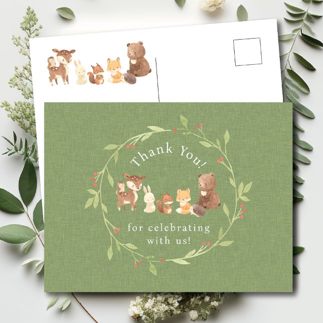 Carte Postale Forêt Enchantée Merci (Créateur téléchargé)