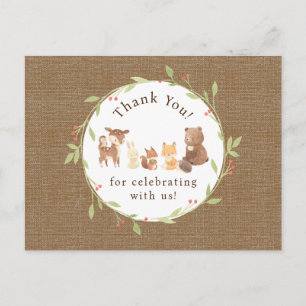 Carte Postale Forêt Enchantée Merci