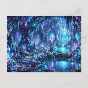 Carte Postale Forêt lumineuse avec lac