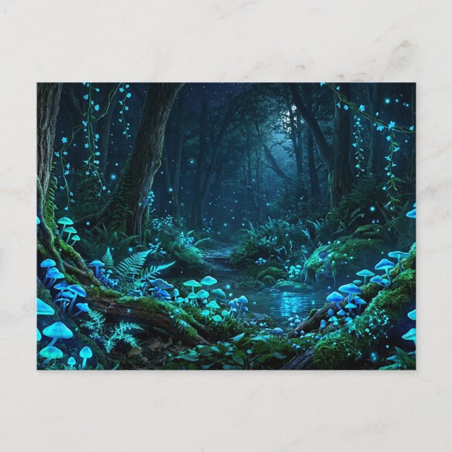 Carte Postale Forêt Magique (Devant)