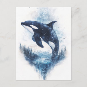 Carte Postale Forêt Montagneuse de la Baleine Orque Étoilée