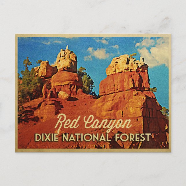 Carte Postale Forêt nationale de Dixie (Devant)