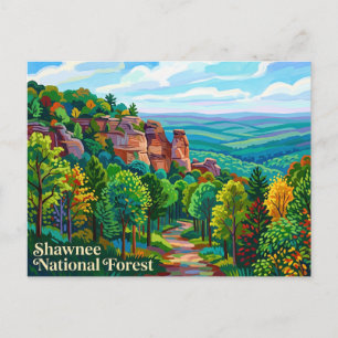 Carte Postale Forêt nationale de Shawnee États-Unis