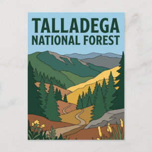 Carte Postale Forêt nationale de Talladega Alabama