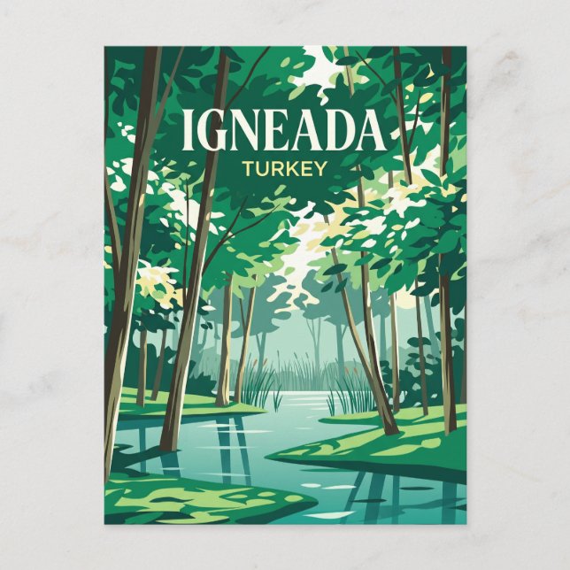 Carte Postale Forêt nationale inondable d'Igneada Turquie (Devant)
