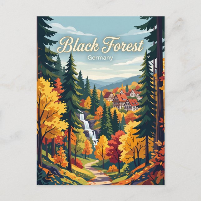 Carte Postale Forêt-Noire Allemagne (Devant)
