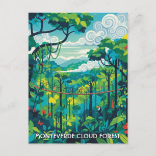 Carte Postale Forêt nuageuse de Monteverde Costa Rica