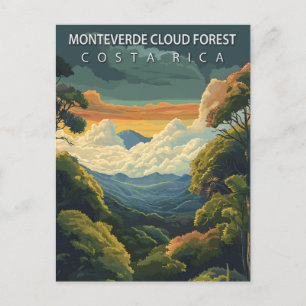 Carte Postale Forêt nuageuse de Monteverde Costa Rica Vintage