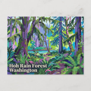 Carte Postale Forêt pluviale de Hoh Washington États-Unis