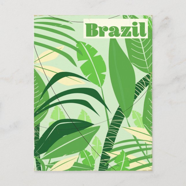 Carte Postale Forêt tropicale brésilienne impression de vacances (Devant)
