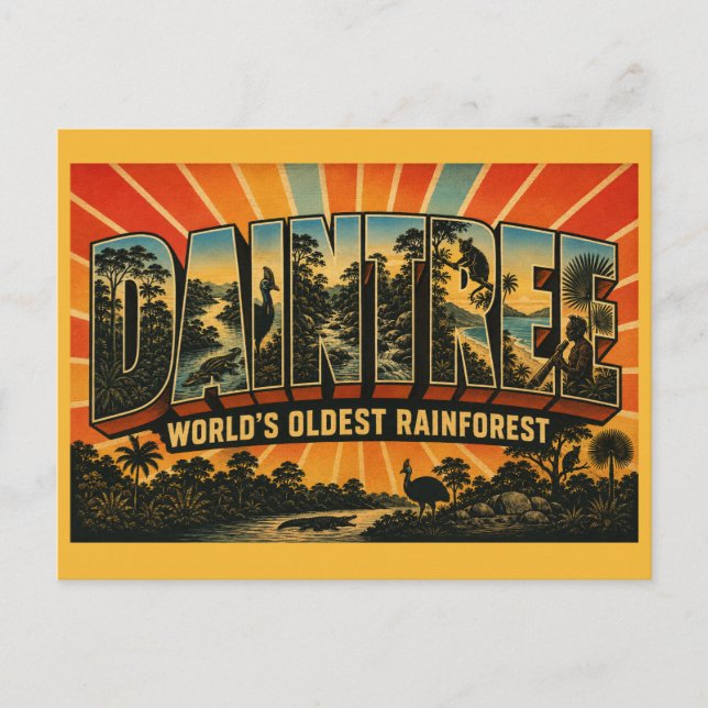 Carte Postale Forêt tropicale de Daintree Queensland la plus anc (Devant)