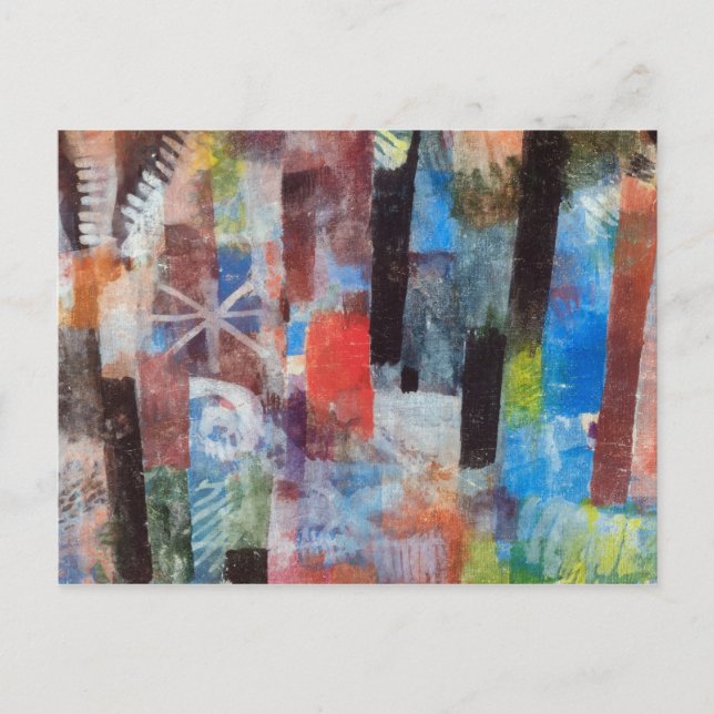 Carte Postale Forêt tropicale par Paul Klee (Devant)