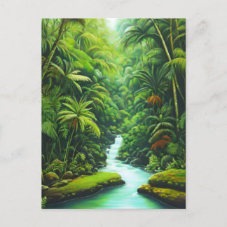 Carte Postale Forêt verte