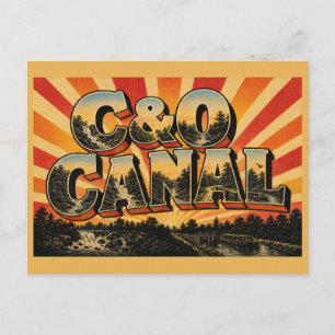 Carte Postale Forêts de la cascade du canal C&O du Maryland Chem