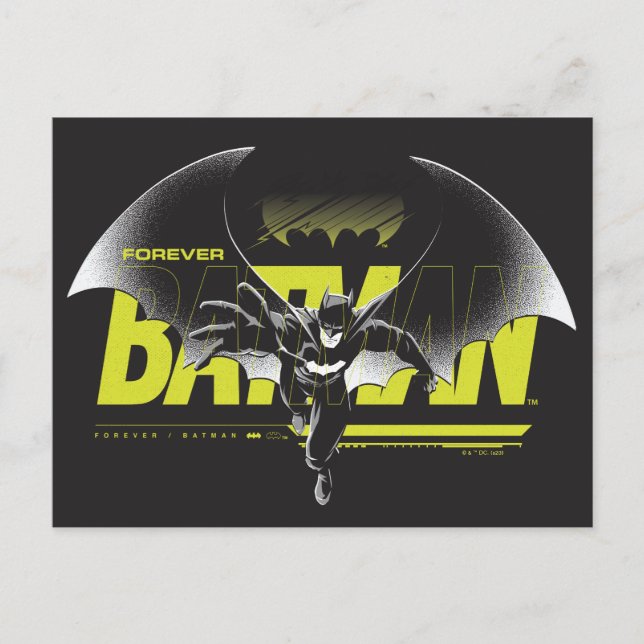 Carte Postale Forever Batman Atteindre Graphisme (Devant)