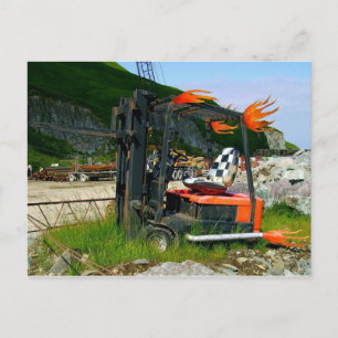 Carte Postale Forklift Hotrod, havre hollandais, Alaska
