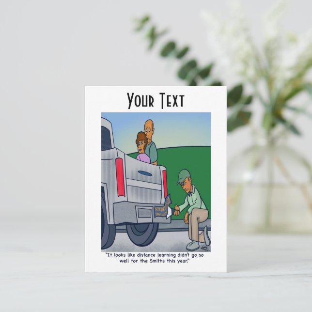 Carte Postale Formation à distance (Debout devant)