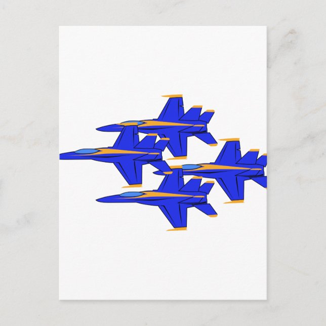 Carte Postale Formation Blue Angels (Devant)