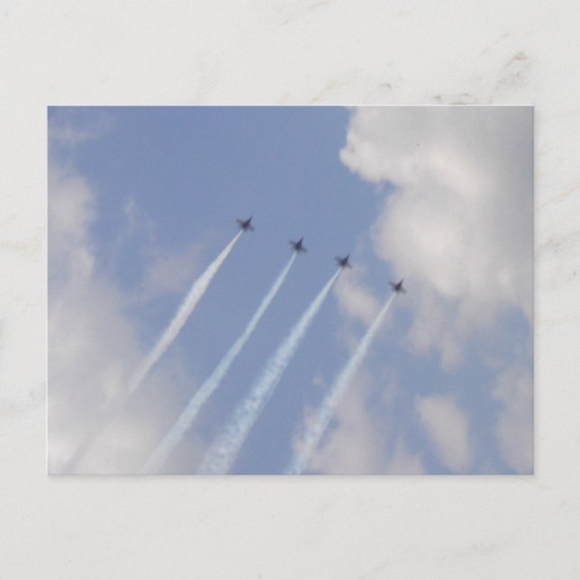 Carte Postale Formation d'Airshow Military Jet (Devant)
