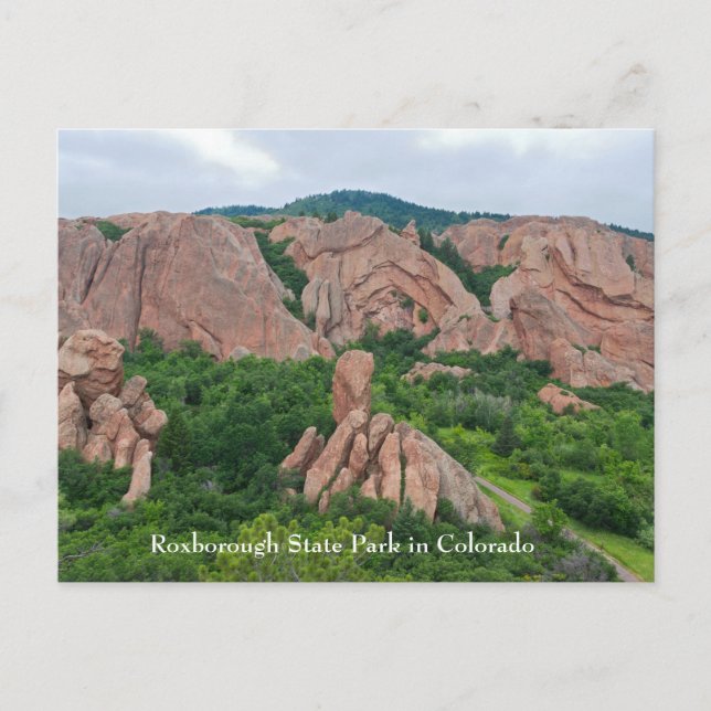 Carte Postale Formations de vallée et de roches à Roxborough (Devant)