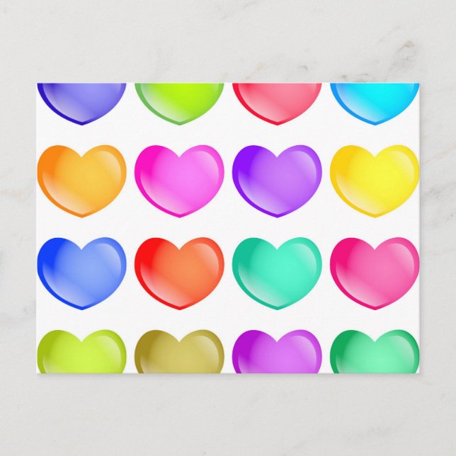 Carte Postale Formes cardiaques (Devant)